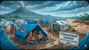 Bencana Cuaca Ekstrem 2024 Memaksa Ribuan Orang Mengungsi di Indonesia