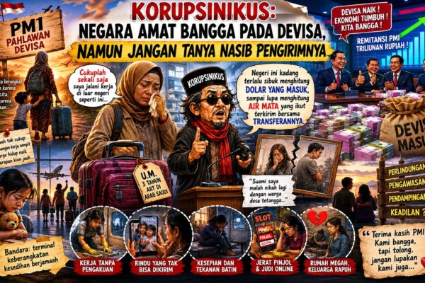 Korupsinikus: “Negara Amat Bangga pada Devisa, Namun Jangan Tanya Nasib Pengirimnya”