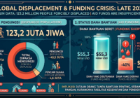 PBB: 123,2 Juta Jiwa Terpaksa Mengungsi hingga Akhir 2024, Dana Bantuan Seret
