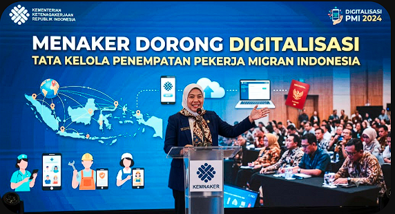 Menaker Dorong Digitalisasi Tata Kelola Penempatan Pekerja Migran Indonesia