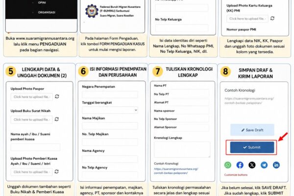 Momentum HUT Ke-81 RI, Suara Migran Nusantara Luncurkan Pengaduan Online untuk Memerdekakan Pekerja Migran Indonesia